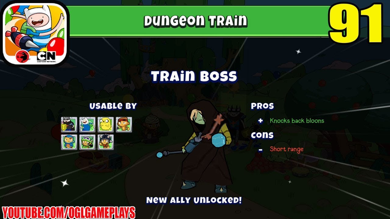 Bloons Adventure Time TD - Dungeon Finn - Dungeon Train Full Adventure