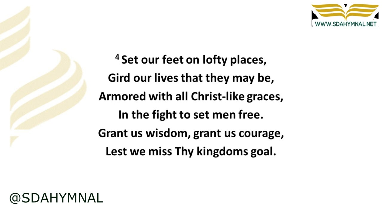 God of Grace and God of Glory Hymn Instrumental With Lyrics | SDA HYMNAL 607