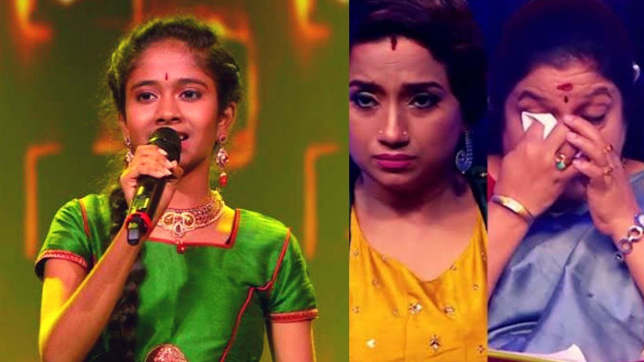 அப்பா பாடலை மனமுருக பாடி கண்கலங்கவைத்த சூப்பர் சிங்கர் சிறுமி! | Super Singer Thejal