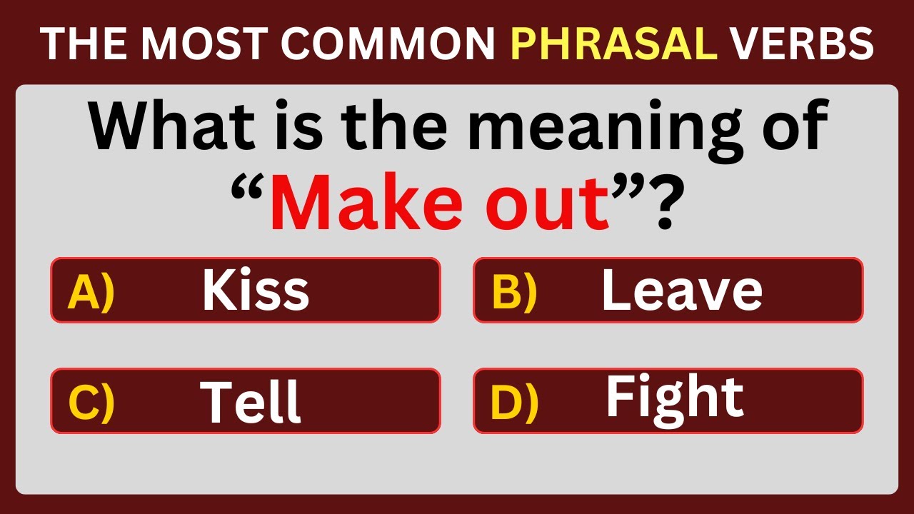 English Phrasal Verbs Quiz | Can You Score 25/25? 96% Cannot! #challenge 4