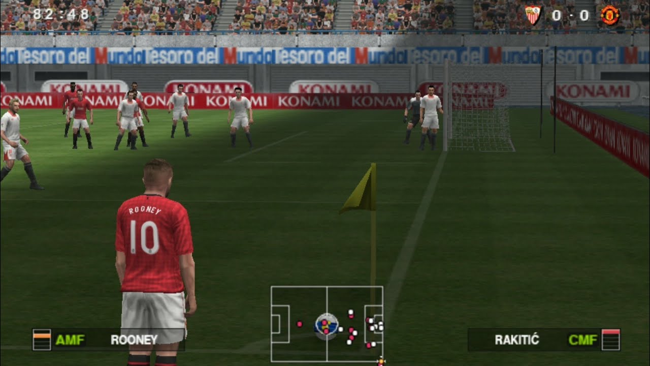 PES 2013: Sevilla vs Manchester United | Pro Evolution Soccer 2013 | PPSSPP Android Gameplay #2