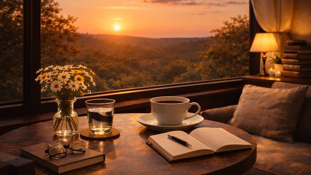 Cozy Indoor Cafe Background Music ☕ Soft & Relaxed Cafe Ambience