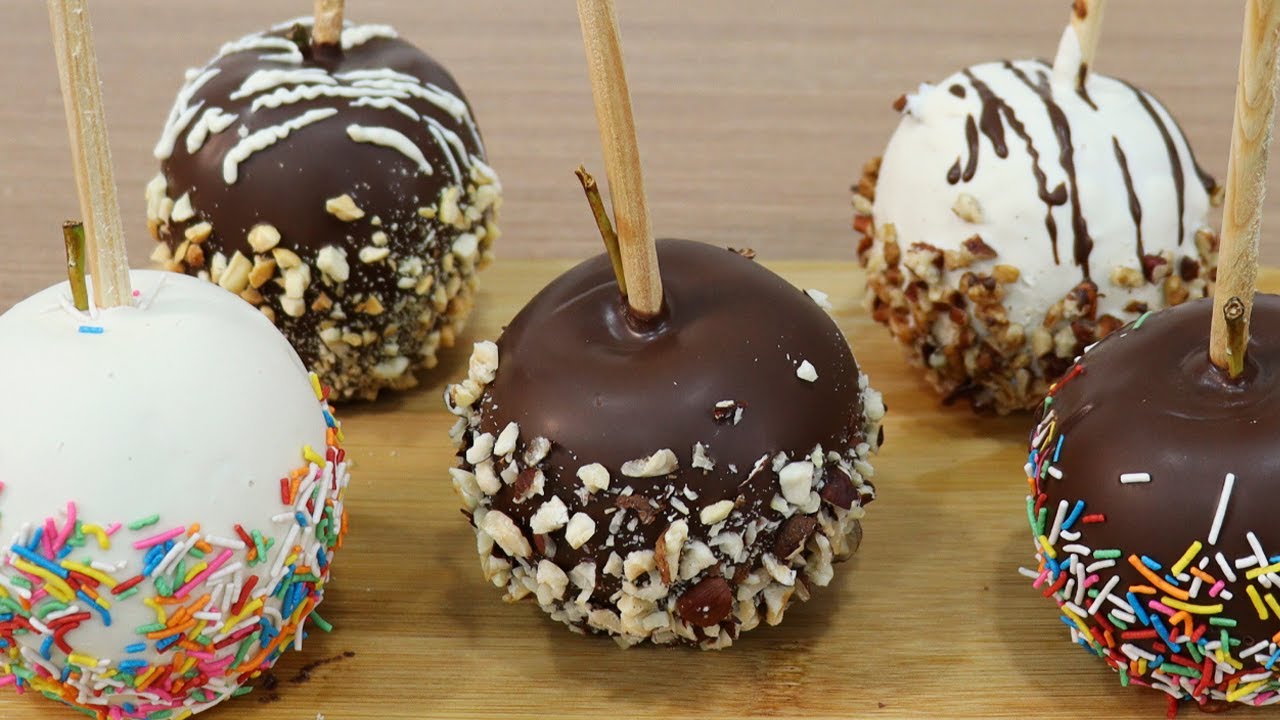 MANZANAS CUBIERTAS DE CHOCOLATE