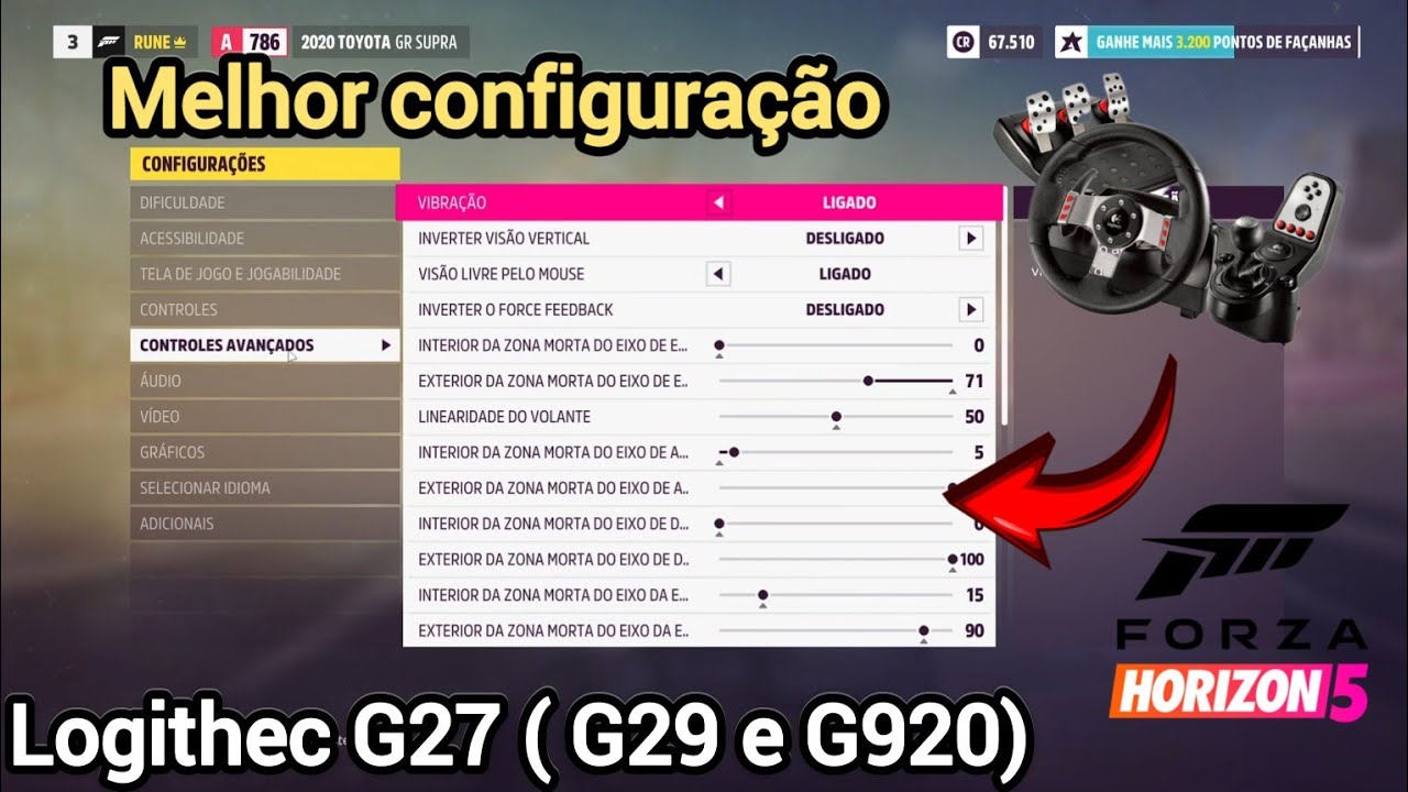 COMO CONFIGURAR O VOLANTE G27 NO FORZA HORIZON 5( G27,G29 E G920)