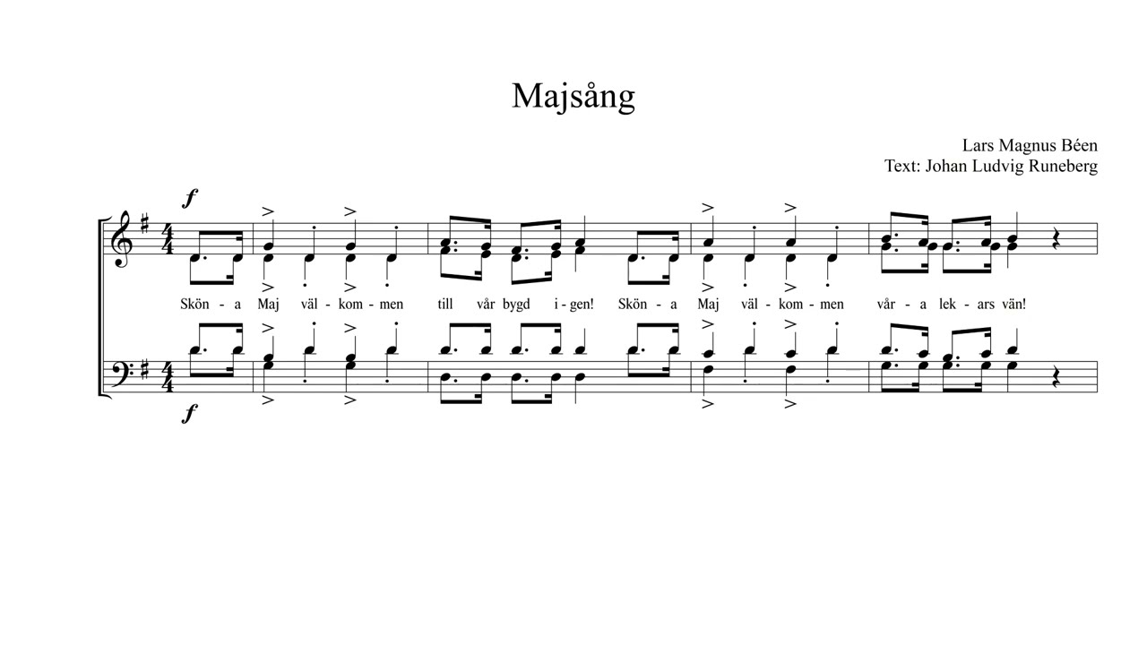 Majsång (Blandkör) - Sopran