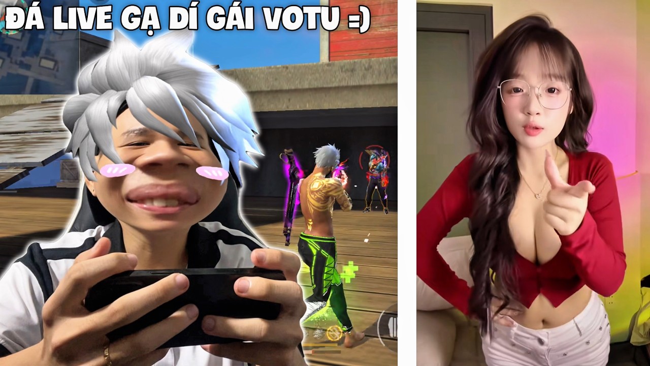 [Free Fire] ĐÁ LIVE IDO GÁI VOTU GẠ SOLO DÍ DÍ LẠ LẮM