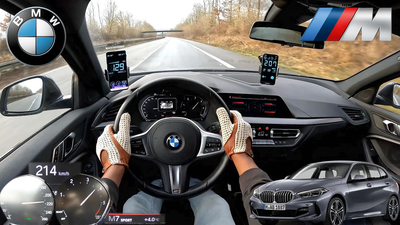 BMW 1 Series 2021 (118d M Sport) - AUTOBAHN TOP SPEED DRIVE POV