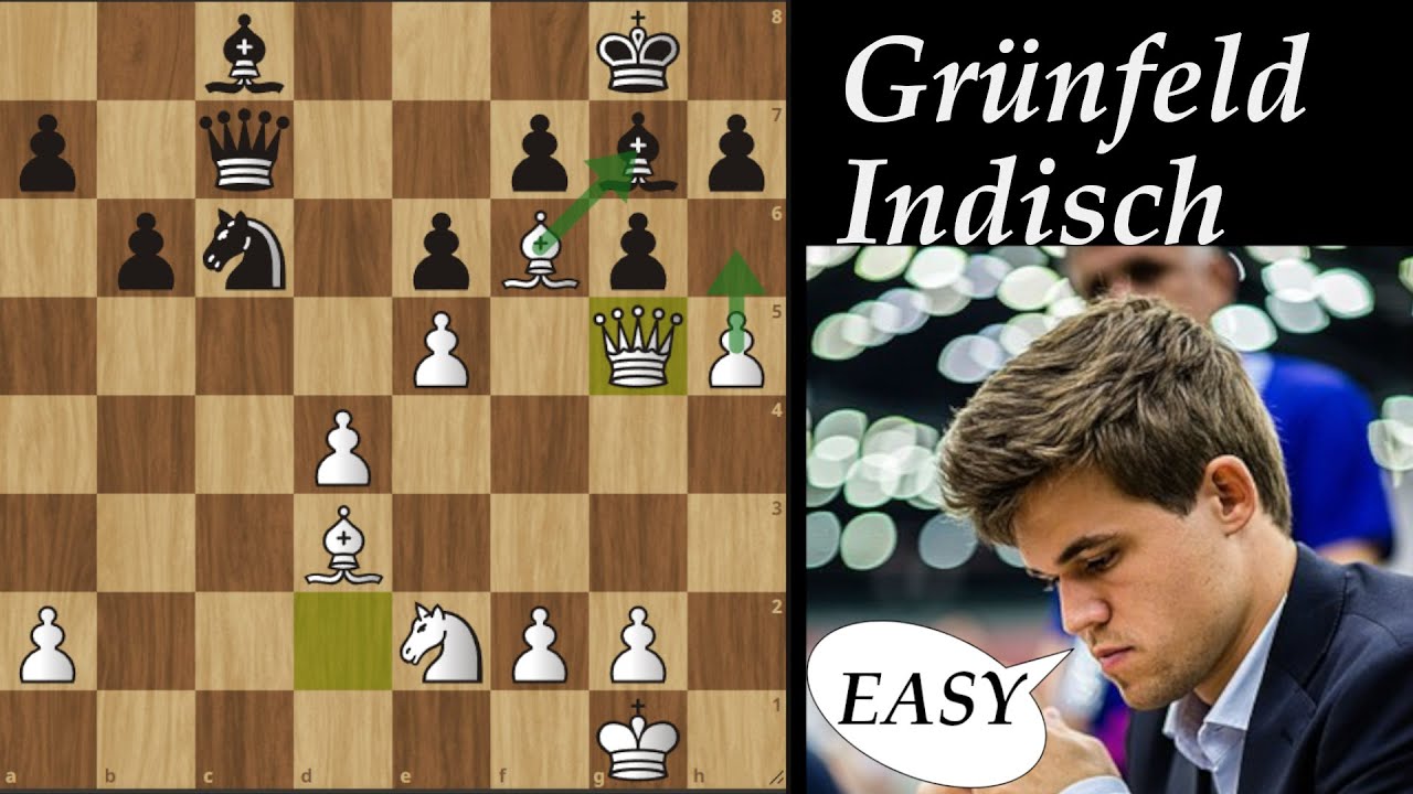 Carlsen demoliert Grünfeld Indisch