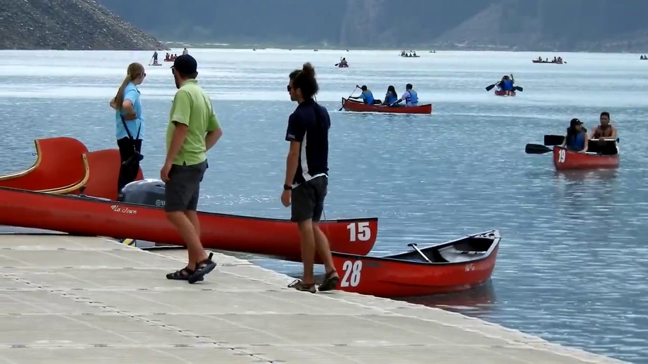 Canoeing on Lake Louise - Fairmont Chateau Lake Louise Boathouse Voyageur Canoe Experience