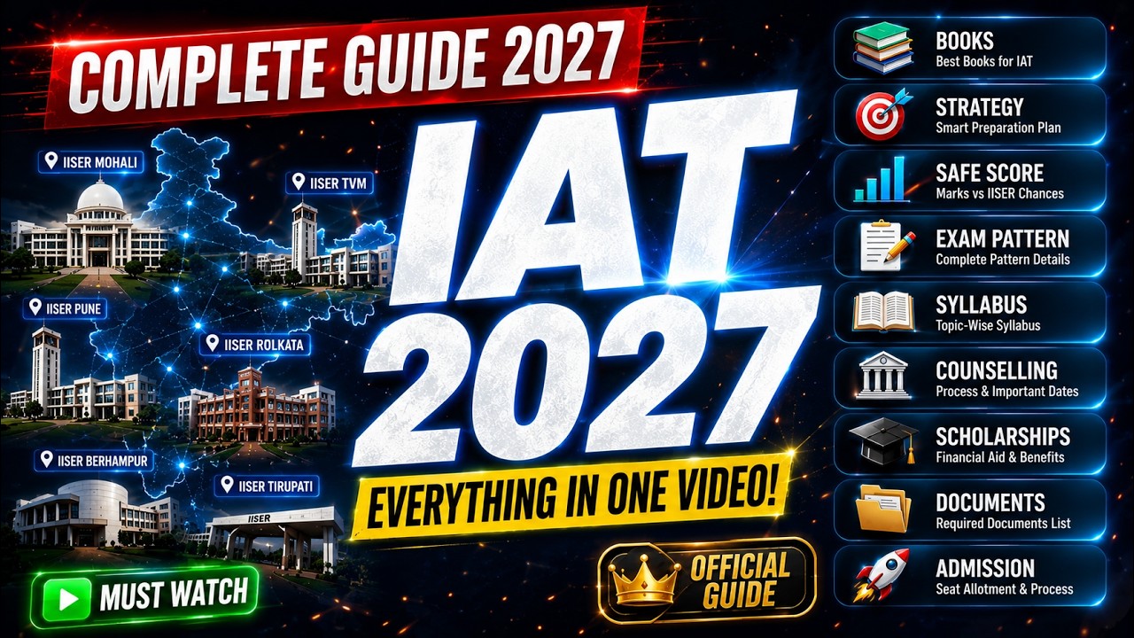 IAT 2027 Complete Guide 🔥 Everything You Need to Crack IAT | Safe Score, Strategy, Books & More