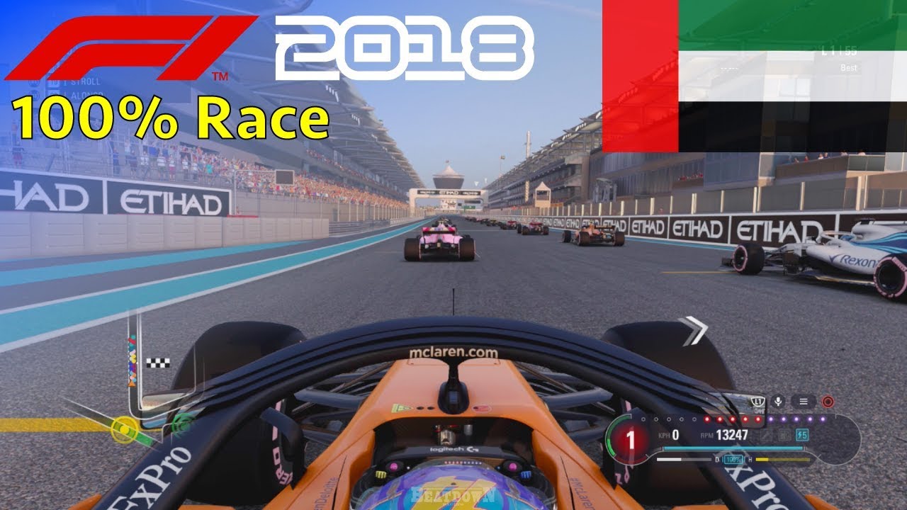 F1 2018 - Now We Can Fight With Fernando #21: 100% Race Abu Dhabi