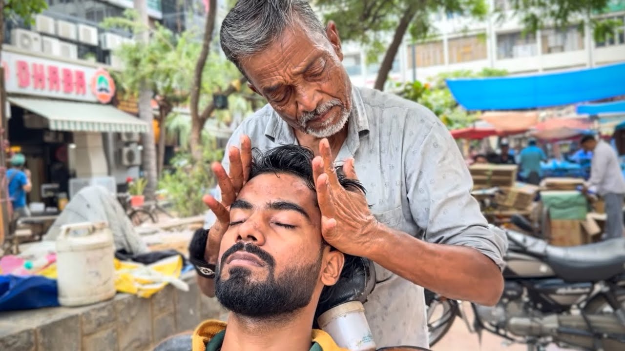 Tok Sen massage therapy for spine pain relief with lots of cracking by Waris Barber ASMR