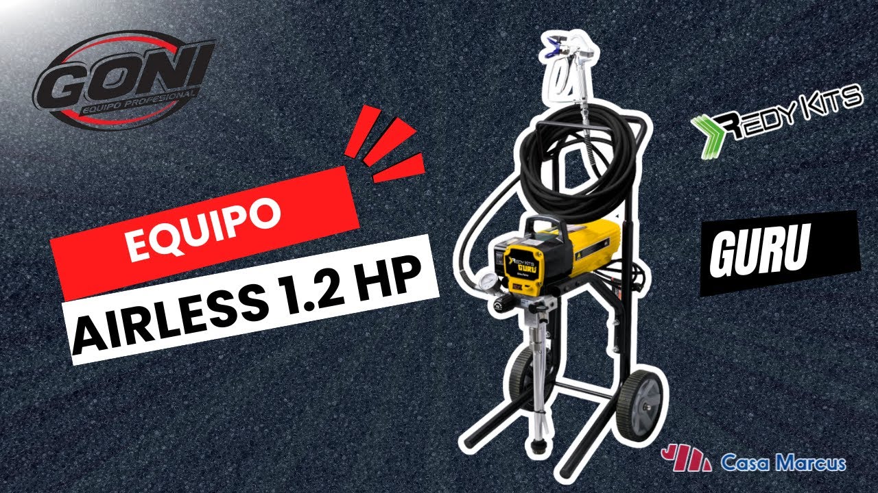 Equipo Airless de 1.2 HP GURU RK37013 Redy Kits by GONI
