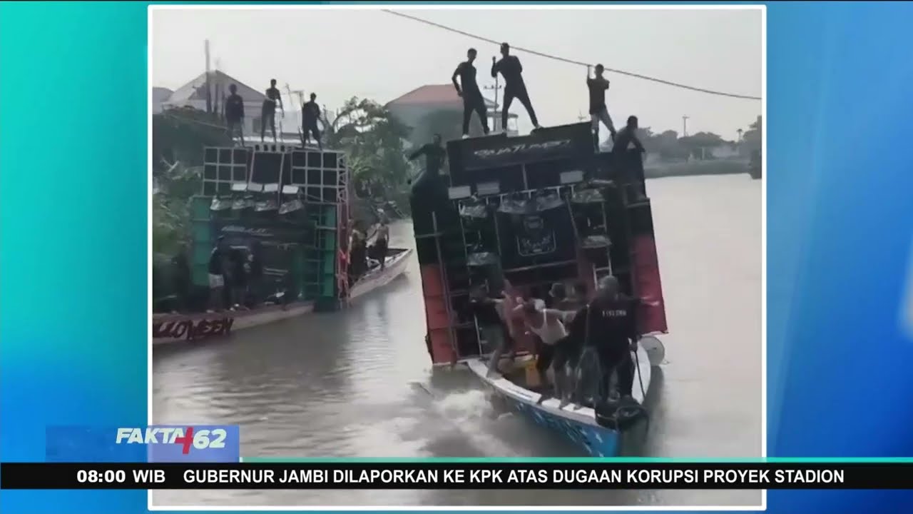 Perahu Sound Horeg Tenggelam saat Tradisi Nyadran
