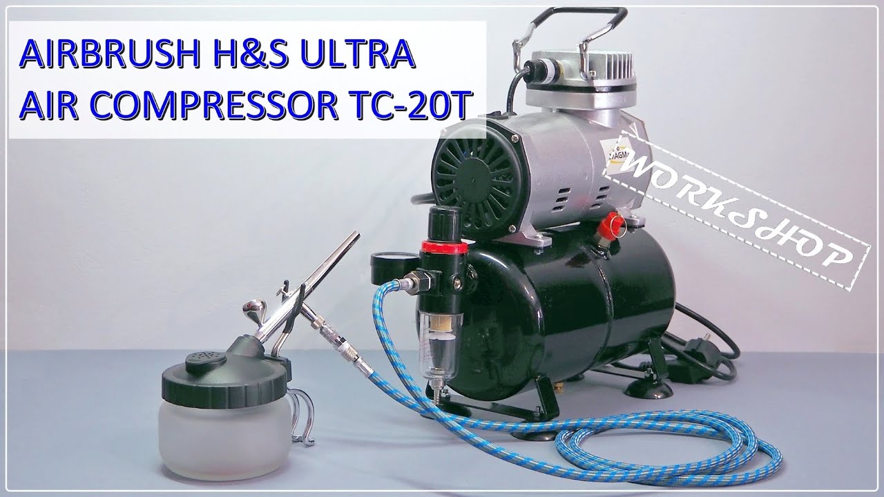 HARDER & STEENBECK ULTRA AIRBRUSH AND TC-20T AR COMPRESSOR