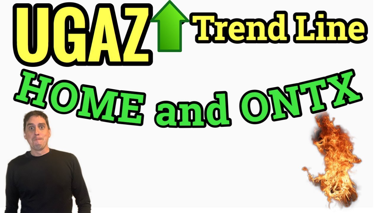 UGAZ in upward trend line? Also $HOME and $ONTX stocks