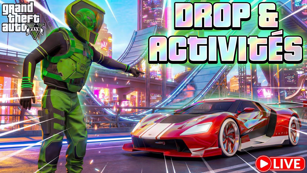 🔴LIVE PS5🔴 DROP CARMEET & LISTE D'ACTIVITÉS 🎮GTA 5 ONLINE 🎮