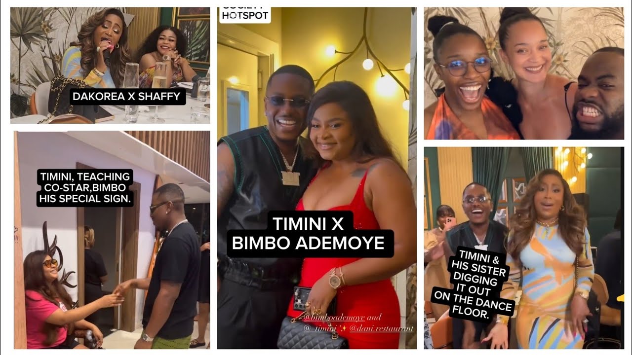 TIMINI, BIMBO ADEMOYE, SHAFFY BELLO,DAKOREA И ДРУГИЕ ДЕМОНСТРИРУЮТ СВОИ НАВЫКИ ПЕНИЯ НА УЖИНЕ REE...