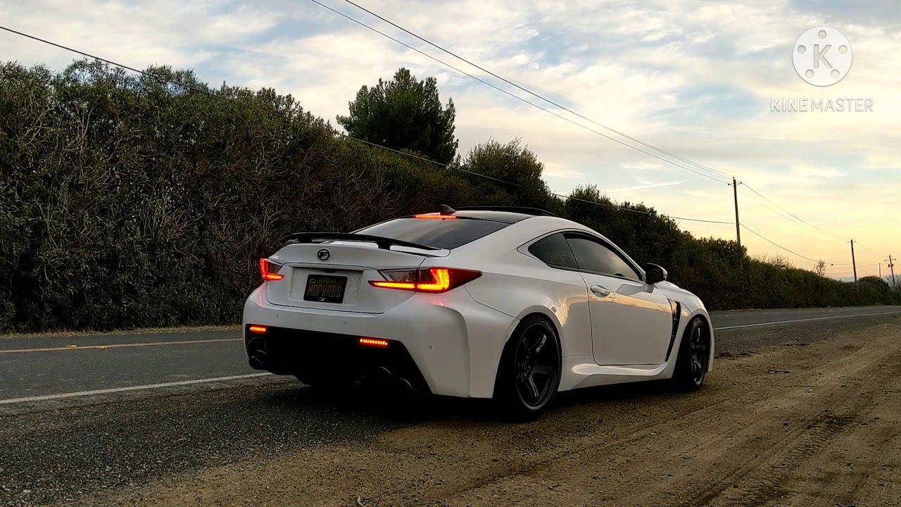 Lexus RCF PPE EL headers and Invidia catback