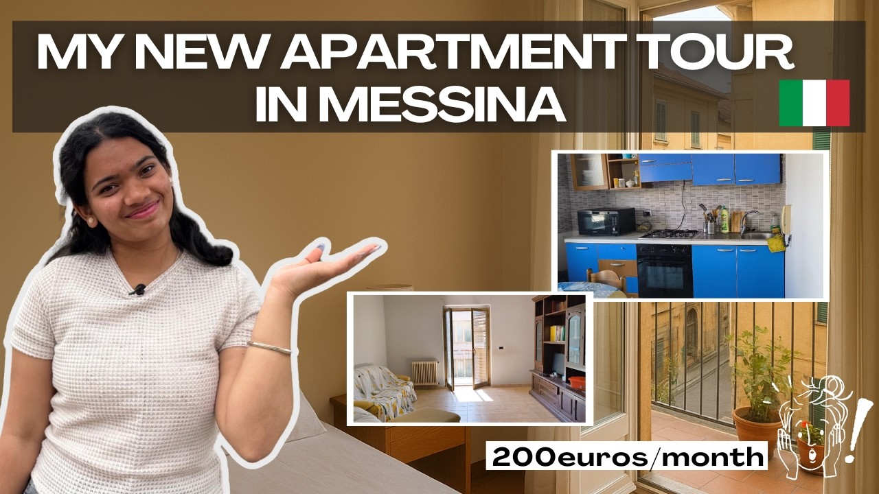 Student Apartment Tour in Italy | What €200/Month Gets You in Messina! #italy #europe #housetour