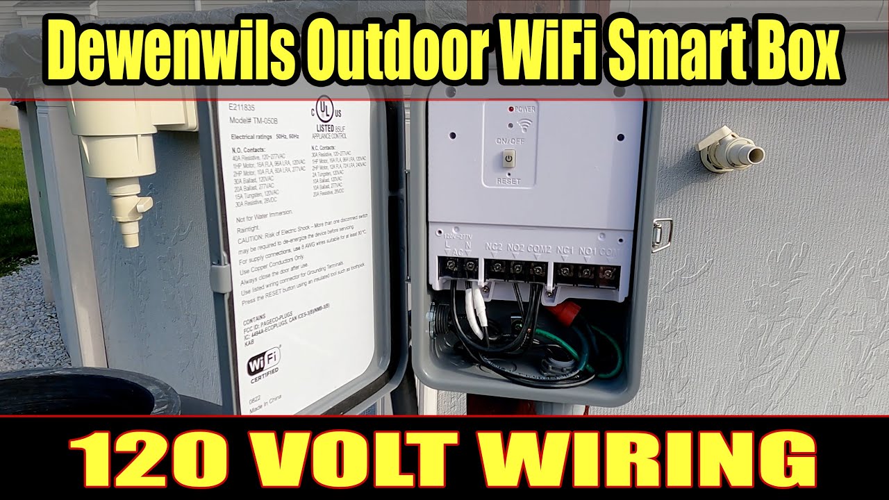 Dewenwils Outdoor WiFi Smart Box for Off-Grid Solar Powered Pool Pump