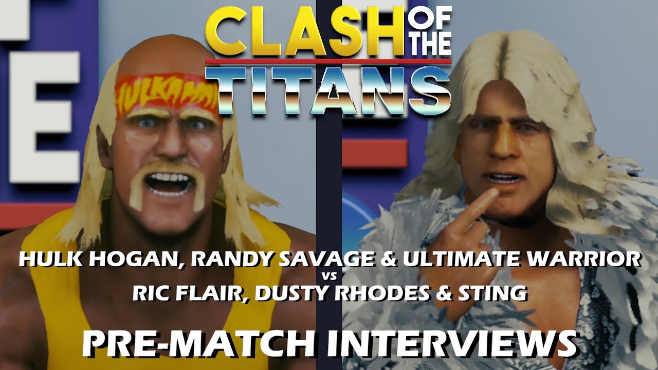 Hulk Hogan, Randy Savage & Ultimate Warrior vs Ric Flair, Dusty Rhodes & Sting Pre-Match Interviews