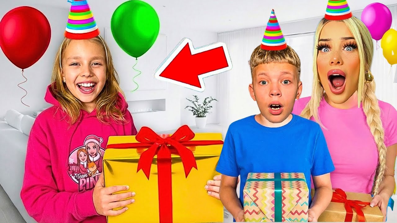 KLEINES M&Auml;DCHEN bekommt 100 GESCHENKE 😳
