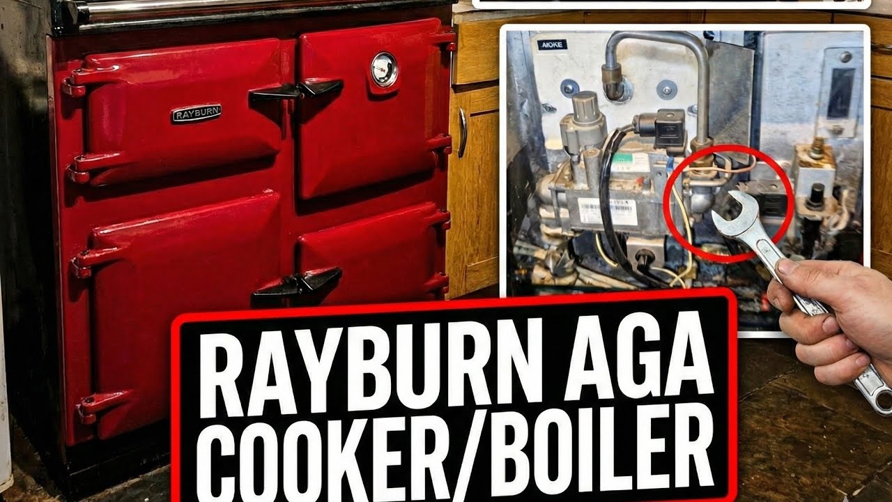 Основы Rayburn Aga: котел/плита. Инженер-газовик, открытый дымоход.