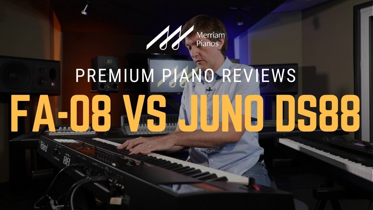 🎹Roland Juno DS88 vs Roland FA-08 Synthesizer/Workstation Comparison & Demo🎹
