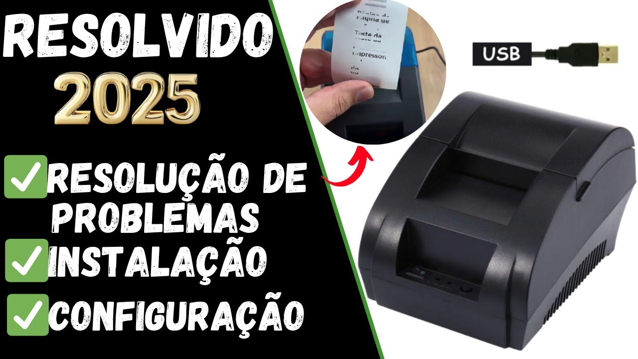 Como instalar impressora POS58 SEM ERRO│impressora 58mm não imprime │impressora térmica 58mm POS-58