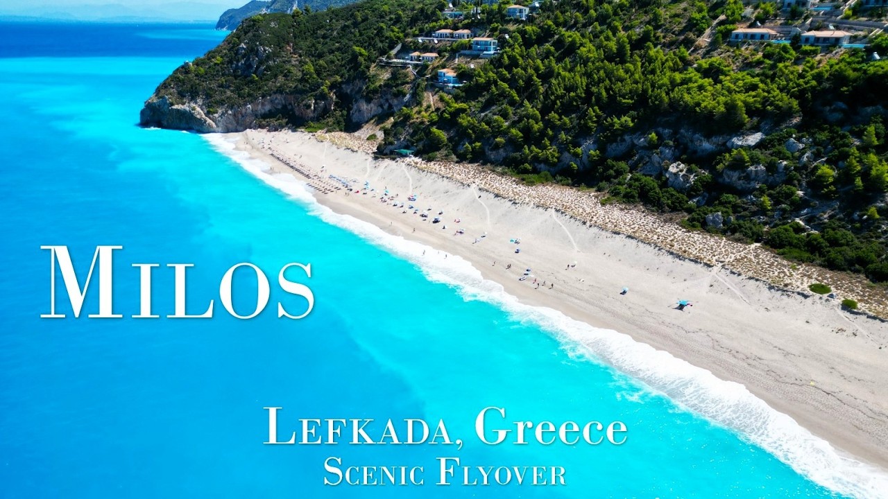 Lefkada in 4k – Scenic Flyover | Milos Beach