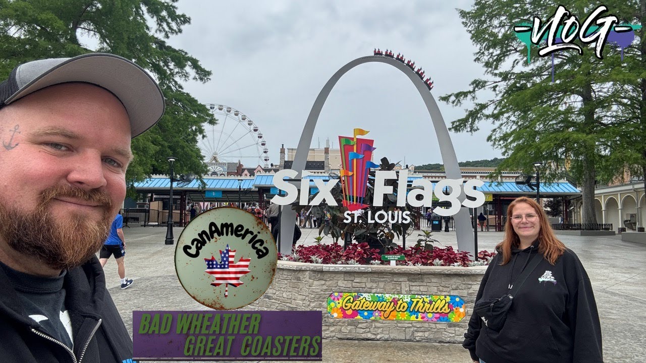 Unsere Rückkehr in einen großen Achterbahn Freizeitpark der irgendwie Pech hat - Six Flags VLOG