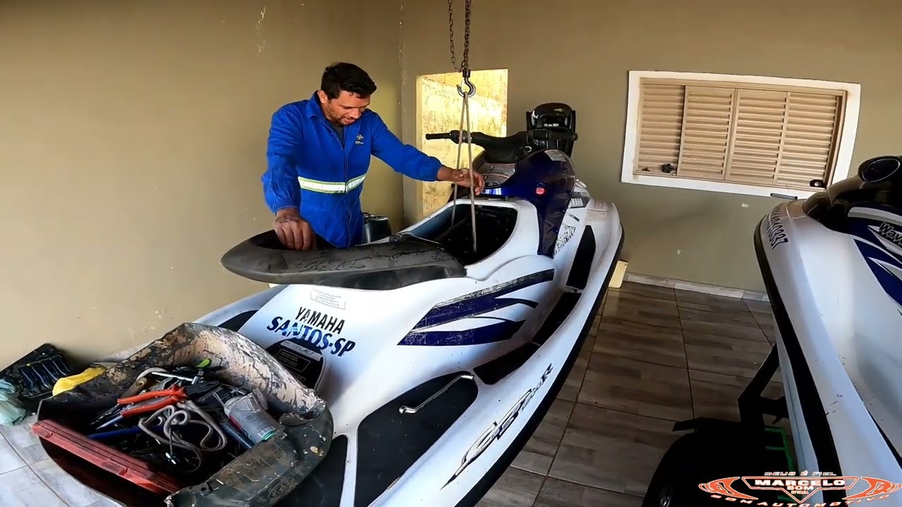 Adaptação de motor de carro do HB20 no JET SKI Yamaha gp1200r preparando suporte do motor