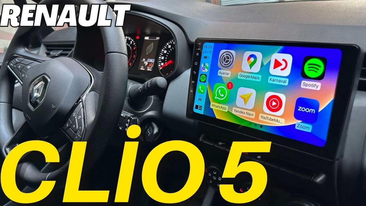 RENAULT CLİO 5   KABLOSUZ CARPLAY-ANDROİD MULTİMEDYA SİSTEMİ #renault #clio5  #renaultclio5 22-1592
