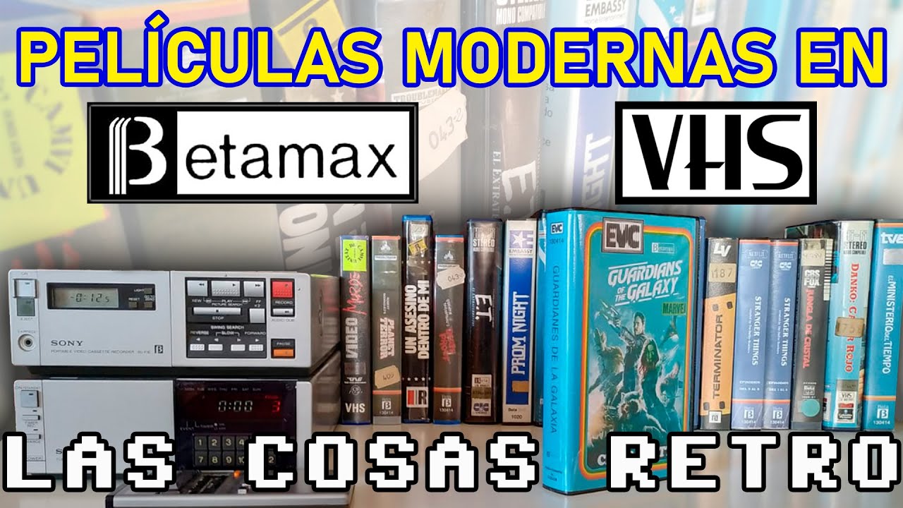 PEL&Iacute;CULAS modernas en VHS y Beta 📼 C&oacute;mo GRABAR en CINTA de v&iacute;deo