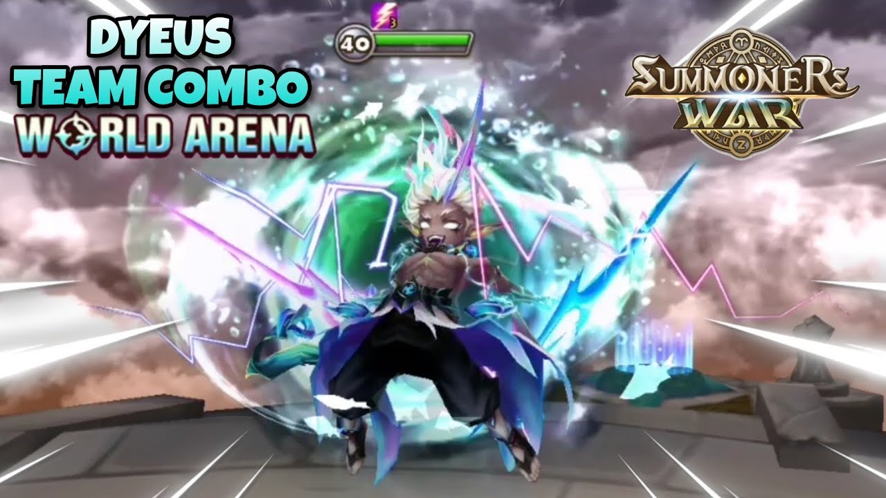Dyeus Team Combo in World Arena - Summoners War