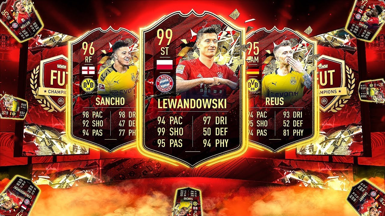 INSANE RED PICKS! BUNDESLIGA TOTS FUT CHAMPIONS REWARDS! #FIFA20 ULTIMATE TEAM