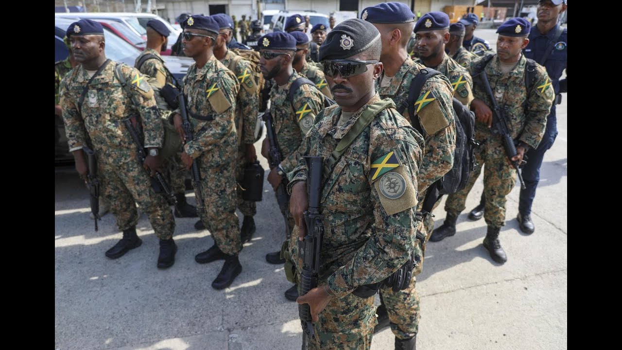 Jamaican soldiers and police arrive in Haiti to help fight gangs