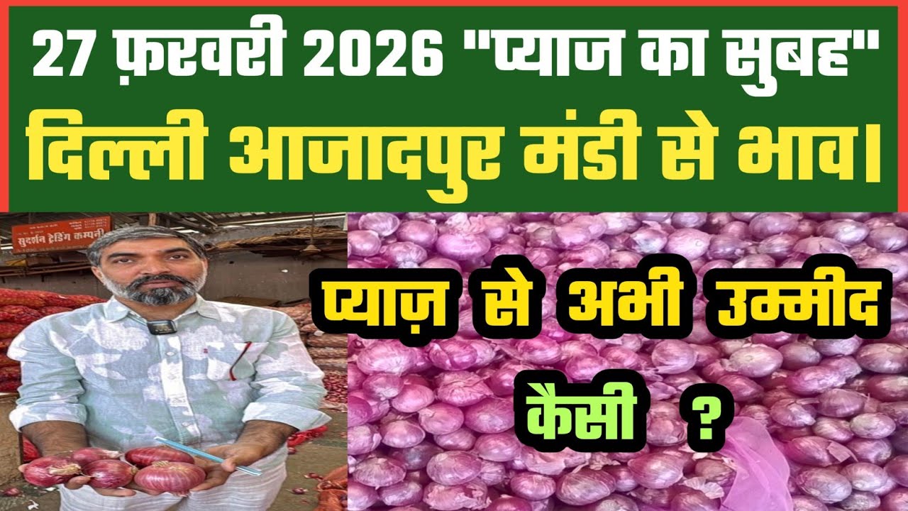 प्याज का बाज़ार कैसा ? Azadpur Delhi Mandi Today में 27-02-2026 के Onion Price DMT TV