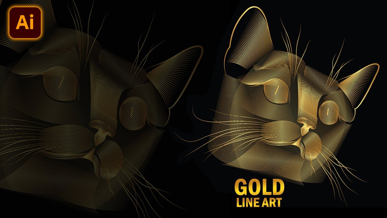 How to Create Line Art with Blend Tool  Illustrator Tutorial