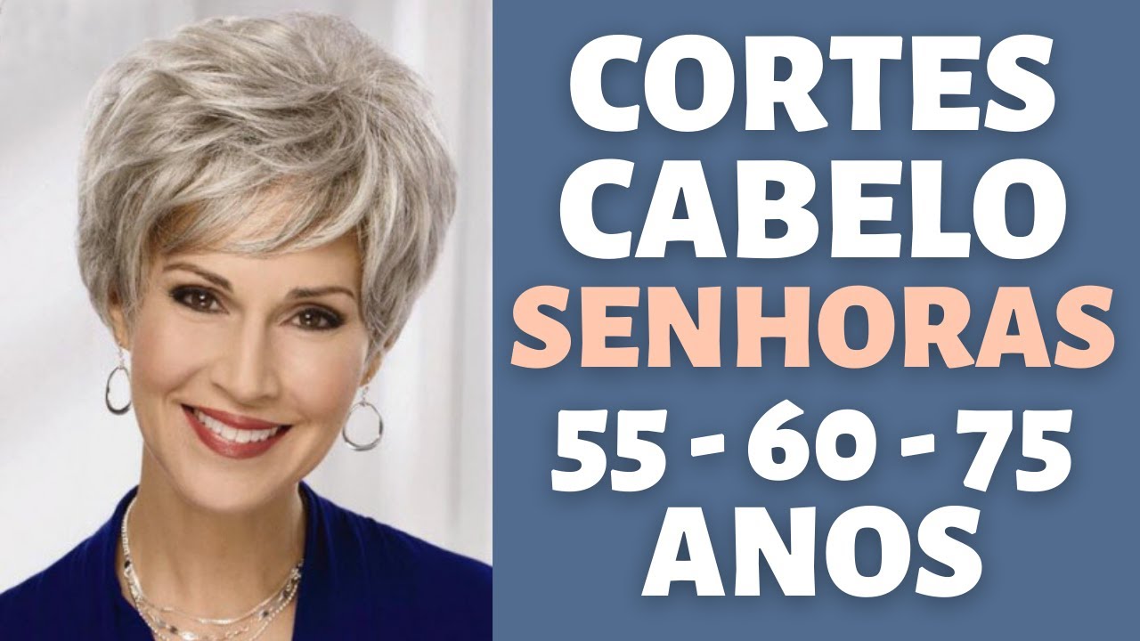 CORTES DE CABELOS MODERNOS +55-60-70 ANOS PRIMAVERA - TEND&Ecirc;NCIAS CORTES DE CABELO CURTO - MODA MODA