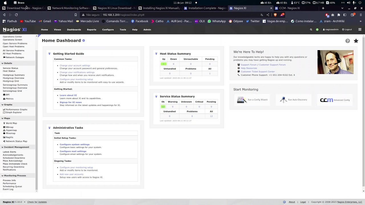 Como instalar e usar minimamente o sistema de monitoramento Nagios