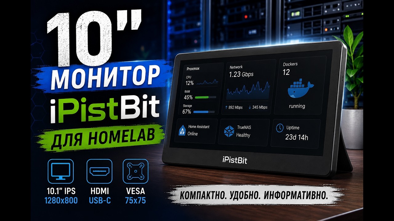Обзор 10 дюймового монитора IPistBit