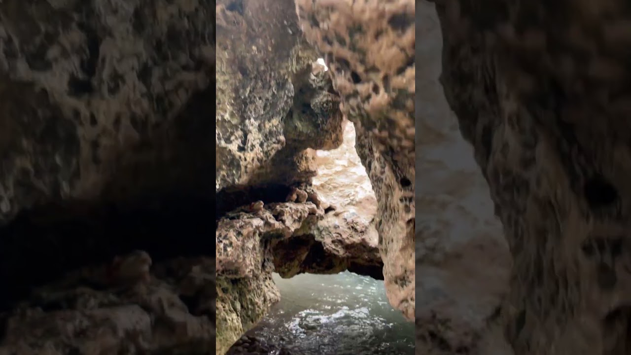 Hidden Mermaid Cave in Oahu, Hawaii #hawaii #hawaiian #beach #cave #oahu #travel #travelvlog