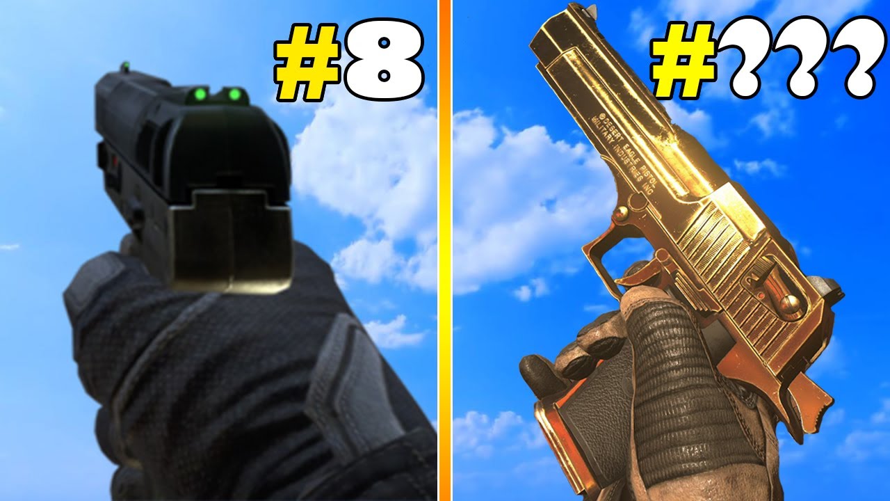 RANKING: TODAS las PISTOLAS en la HISTORIA de CALL OF DUTY (de PEOR a MEJOR) PARTE 2
