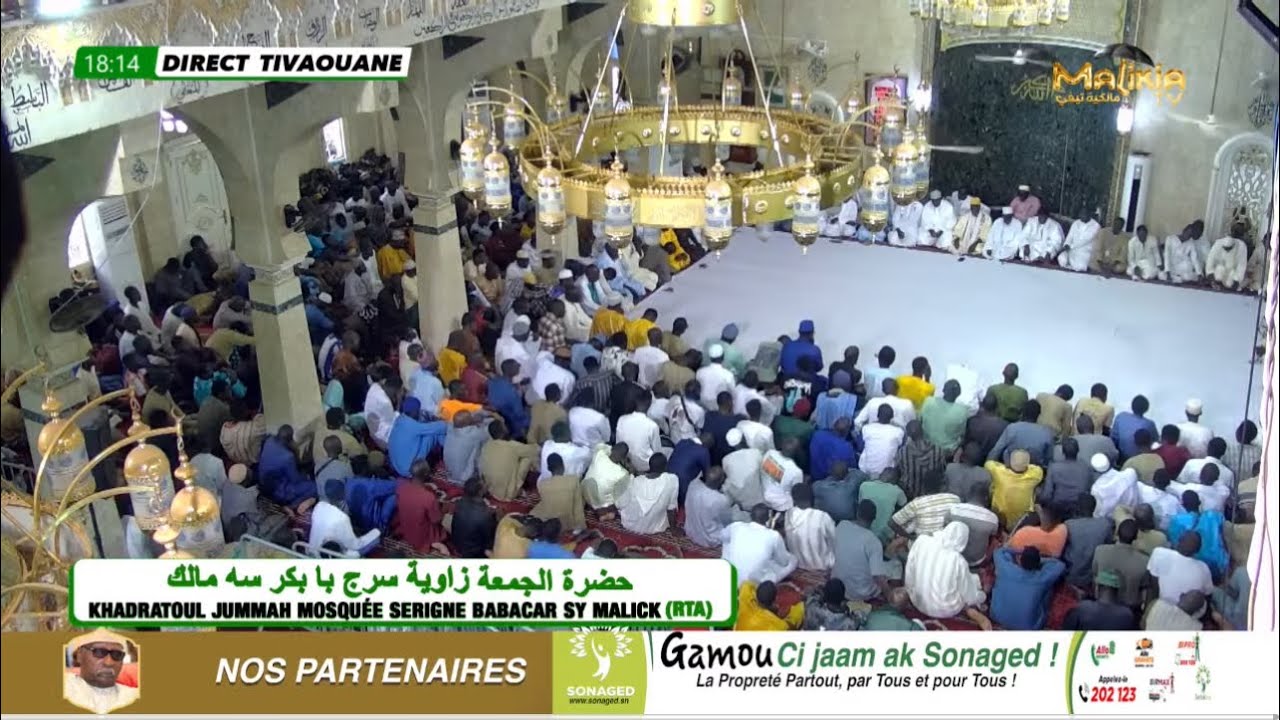 🔴[ DIRECT TIVAOUANE ] HADARATOUL JUMMAH MOSQUÉE SERIGNE BABACAR SY (RTA) | VENDREDI 5 SEPT 2025