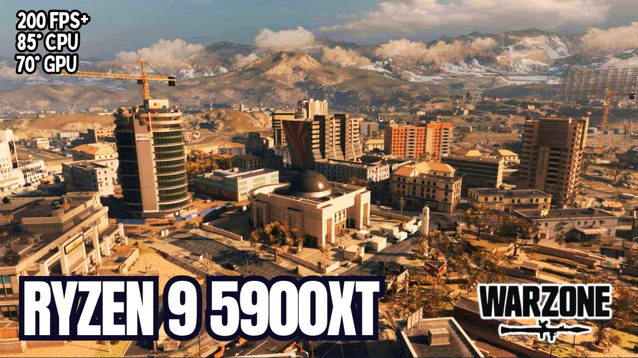 RYZEN 9 5900XT e RTX 3070 TESTE DE DESEMPENHO em CALL OF DUTY: WARZONE