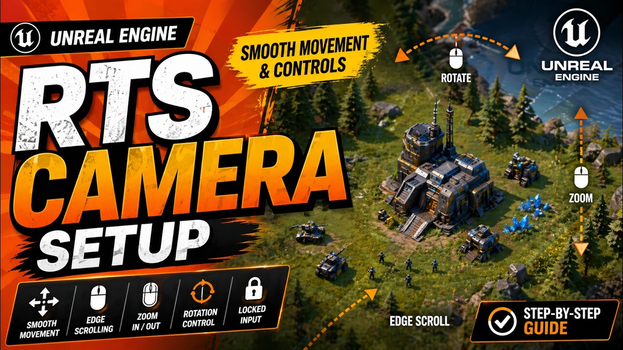 Настройка камеры в Unreal Engine RTS: плавное движение и управление #UnrealEngine #RTSCamera