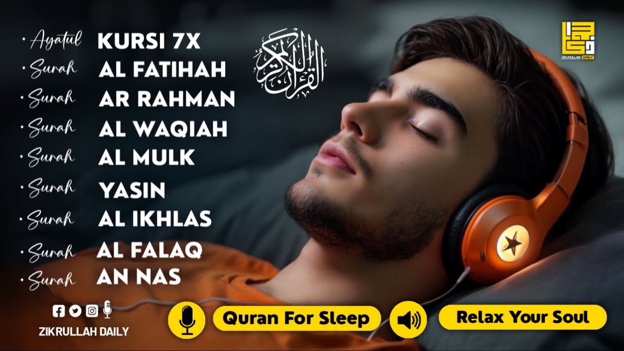 Quran recitation in a soothe voice ✦ Alfatiha, Ayatul Kursi, Yasin, Arrahman, Waqiah By Alaa Aqel