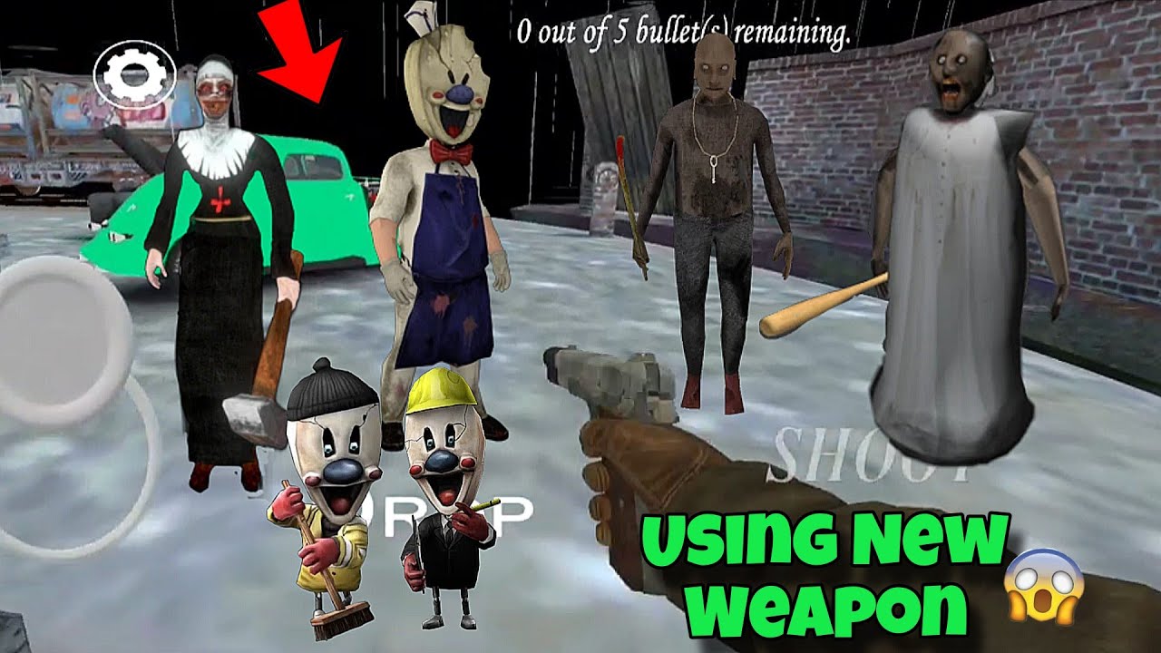 Using New Weapon In Granny Uptopain Full Gameplay